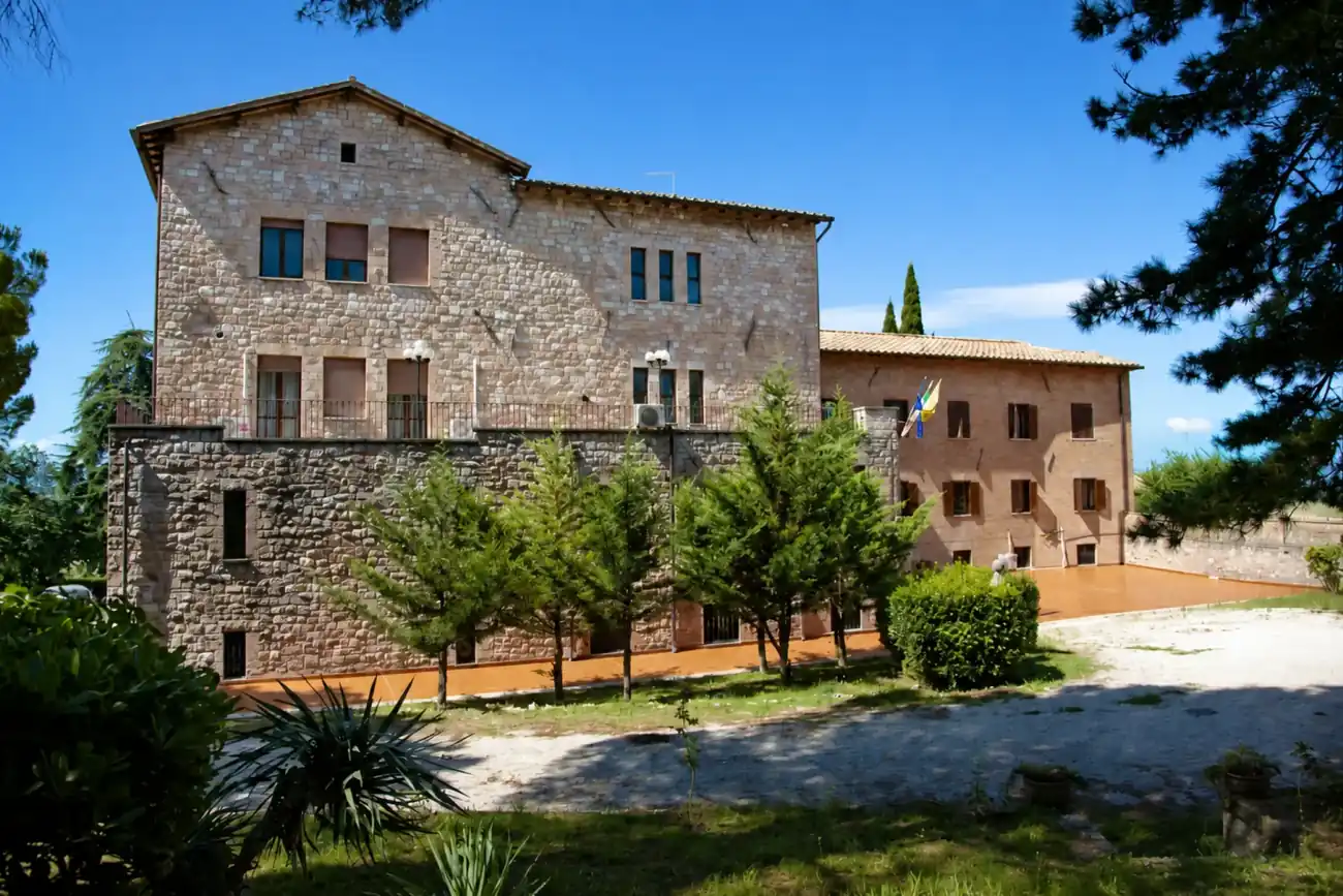 Former monastery stone facade